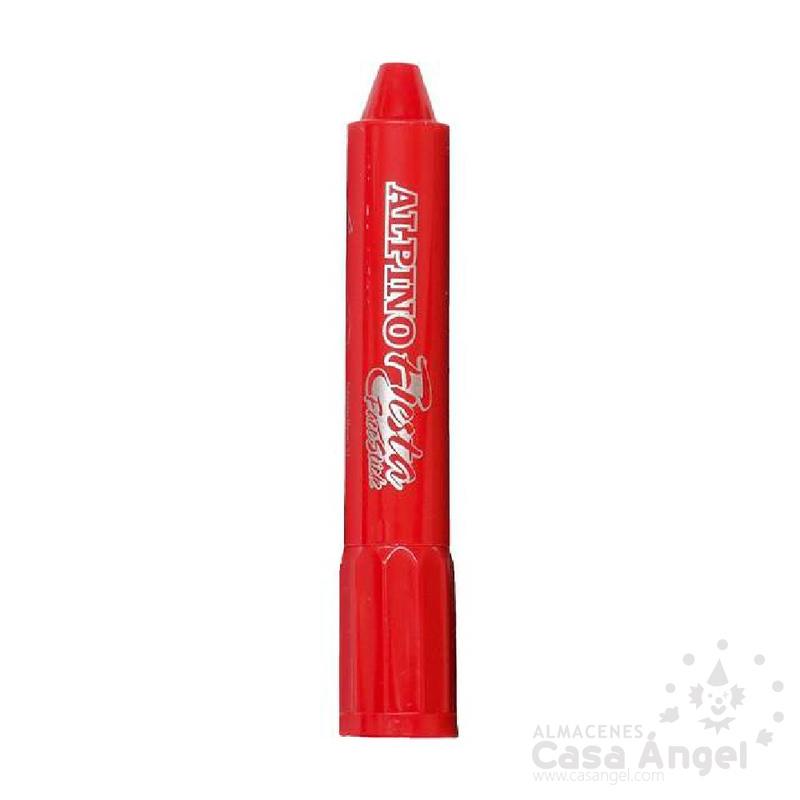 BARRA DE MAQUILLAJE COLOR ROJO TIPO LÁPIZ RETRACTIL