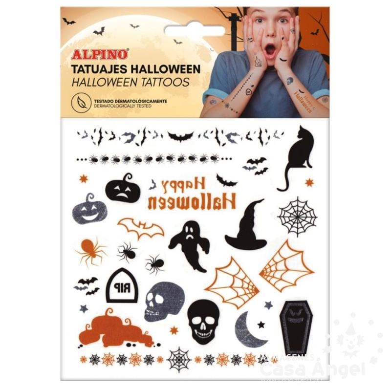 LÁMINA DE TATUAJES TEMPORALES HALLOWEEN