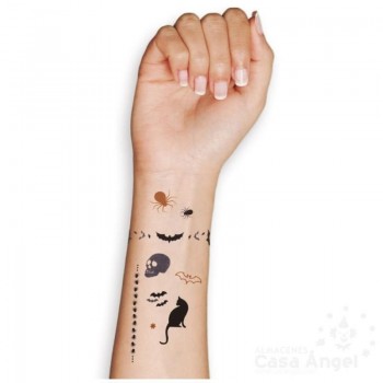 LÁMINA DE TATUAJES TEMPORALES HALLOWEEN