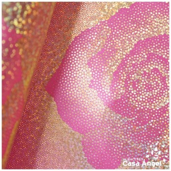 PAN DE ORO ROSA Y DORADO HOLOGRAMA SERIE DORÉ 115cm
