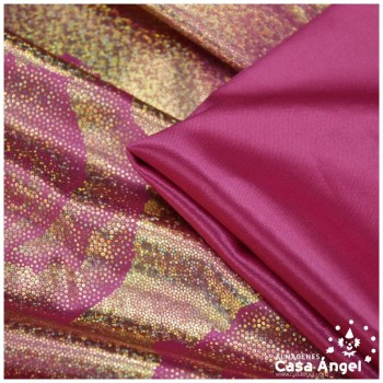 PAN DE ORO ROSA Y DORADO HOLOGRAMA SERIE DORÉ 115cm