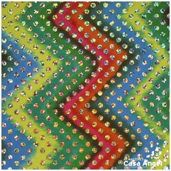 TELA DE LENTEJUELAS HOLO MULTICOLOR ZIGZAG SERIE DRAC 110cm