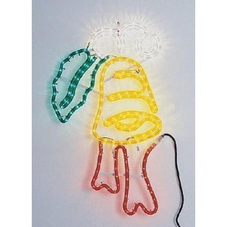 CAMPANA LUCES TUBO COLORES 64cm