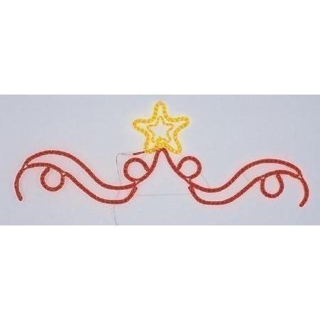 ESTRELLA LUCES TUBO DECORACIÓN 170cm