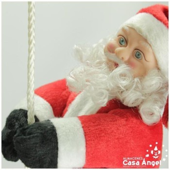 PAPÁ NOEL ESCALANDO DECORACIÓN 135cm