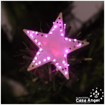 ÁRBOL FIBRA ÓPTICA ESTRELLA 80cm