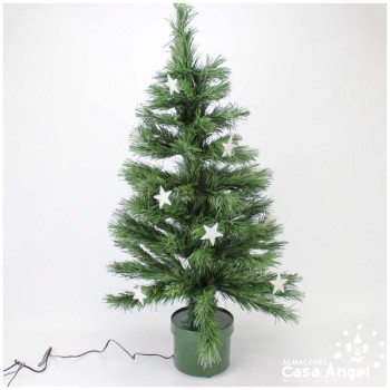 ÁRBOL FIBRA ÓPTICA ESTRELLA 80cm