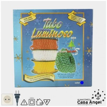 TUBO DE LUCES AZULES CON SECUENCIADOR