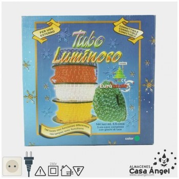 TUBO DE LUCES VERDES CON SECUENCIADOR