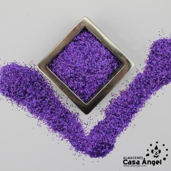 ESCARCHA EN POLVO COLOR MORADO LÁSER A GRANEL