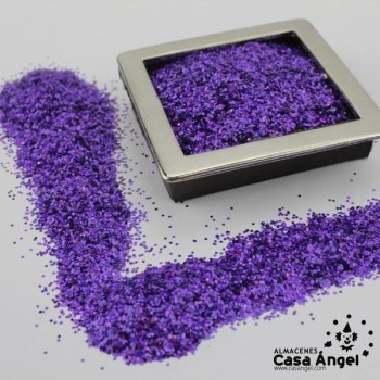 ESCARCHA EN POLVO COLOR MORADO LÁSER A GRANEL