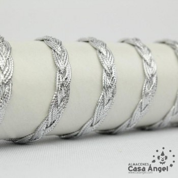 CINTA DE TRENZA METALIZADA 5mm