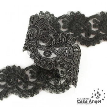 PASAMANERÍA BORDADA CACHEMIR SOPORTE NYLON 45mm