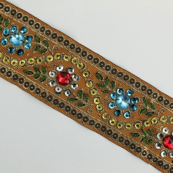 PASAMANERÍA STRASS MULTICOLOR 6cm