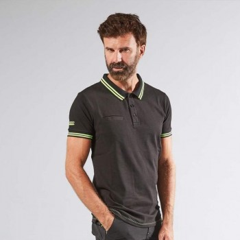 POLO DE TRABAJO U-POWER MODELO WAY NEGRO CARBÓN