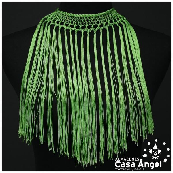 GARGANTILLA DE CORDÓN FLECADO COLOR VERDE PISTACHO INFANTIL