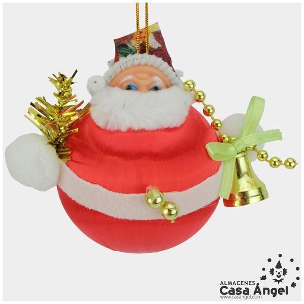 BOLAS PAPÁ NOEL ROJO SET 8 UNIDADES