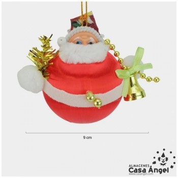 BOLAS PAPÁ NOEL ROJO SET 8 UNIDADES