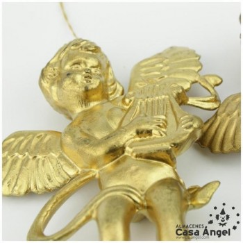ANGELITOS ORO DECORACIÓN NAVIDAD 9cm SET 2 UNIDADES