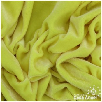 TERCIOPELO ELÁSTICO AMARILLO FLÚOR SERIE FERRARI 150cm