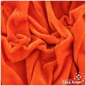 TERCIOPELO ELÁSTICO NARANJA SERIE FERRARI 150cm