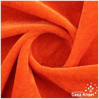 TERCIOPELO ELÁSTICO NARANJA SERIE FERRARI 150cm