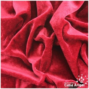TERCIOPELO ELÁSTICO ROJO RUBÍ SERIE FERRARI 150cm