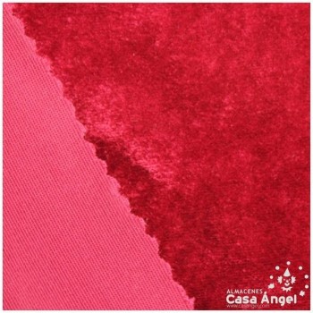 TERCIOPELO ELÁSTICO ROJO RUBÍ SERIE FERRARI 150cm