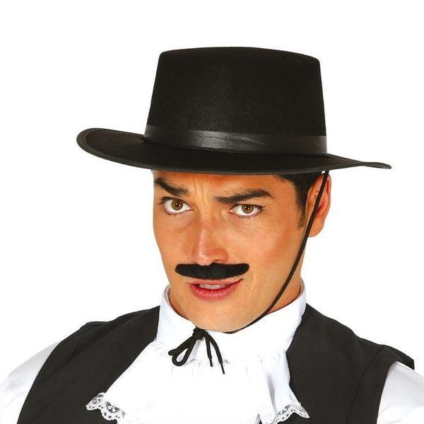 SOMBRERO CORDOBÉS NEGRO FLOCADO ADULTO