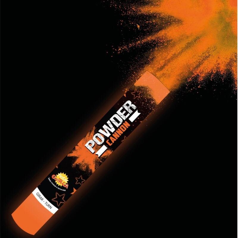 CAÑÓN DE POLVO COLOR NARANJA 30gr