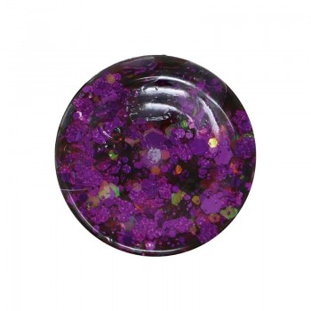 BOTE DE GLITTER CON GEL COLOR LILA 20gr
