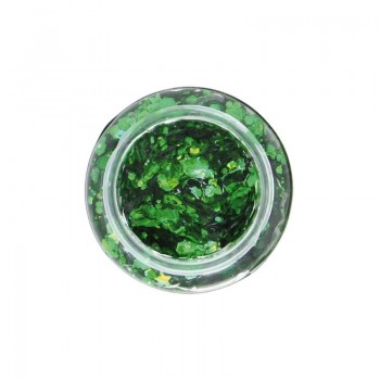 BOTE DE GLITTER CON GEL COLOR VERDE OSCURO 20gr