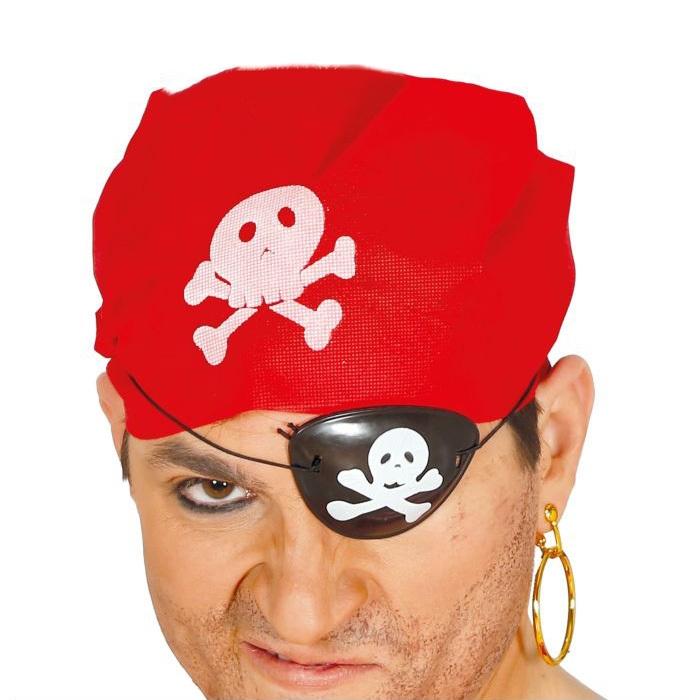 SET PARCHE PIRATA ROJO
