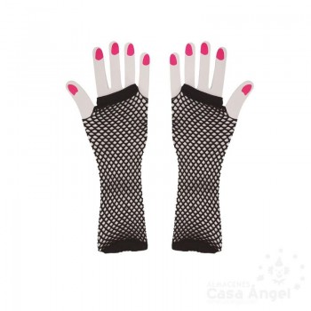 GUANTE DE MALLA NEGRO SIN DEDOS UNISEX