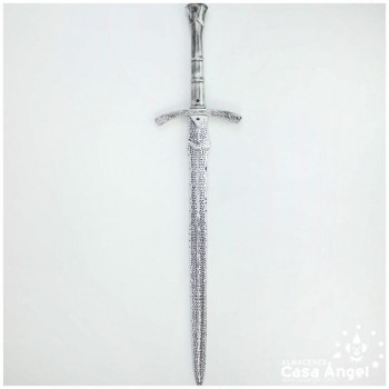 ESPADA MEDIEVAL MANDOBLE DE PLÁSTICO 98cm