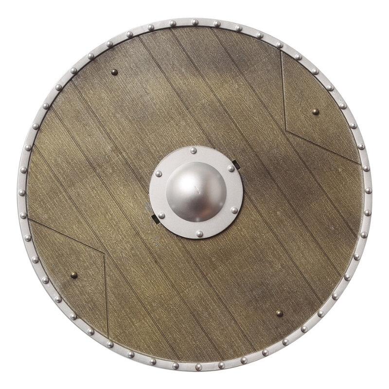 ESCUDO VIKINGO EFECTO MADERA 40cm