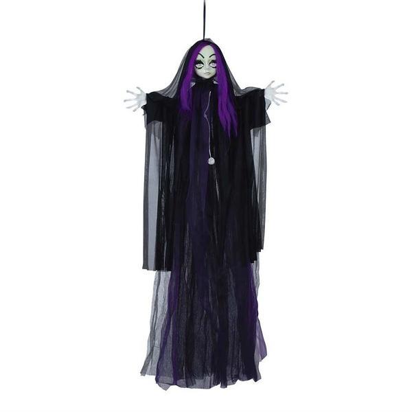 MUÑECA FANTASMA COLGANTE CON LUZ 120cm