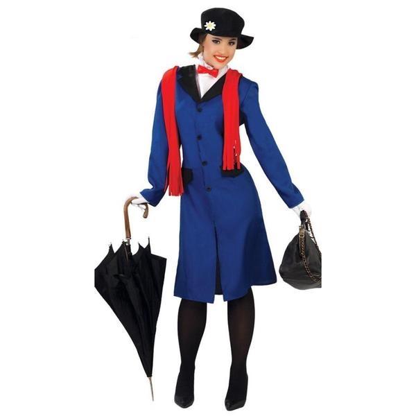 DISFRAZ DE NIÑERA POPPINS MUJER ADULTO