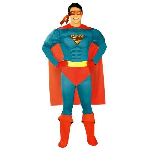 DISFRAZ SUPERHERO MUSCULOS ADULTO