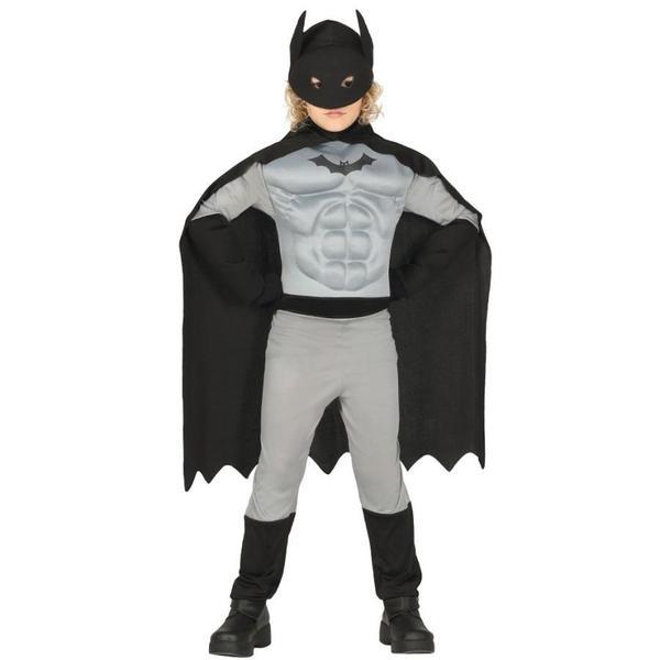 DISFRAZ SUPERHÉROE MURCIÉLAGO MUSCULOSO INFANTIL