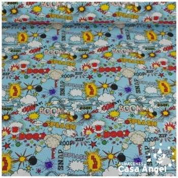 STRETCH ESTAMPADO ONOMATOPEYAS CÓMIC 150cm