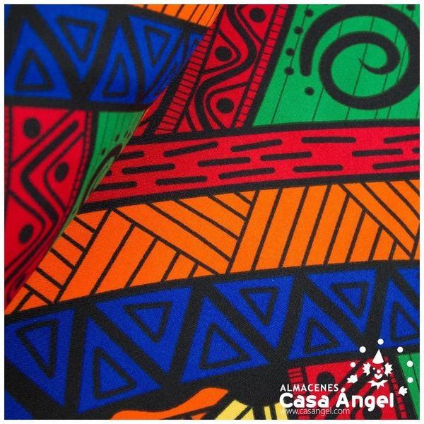 STRETCH ESTAMPADO SERIE FIESTA AZTEKA 150cm