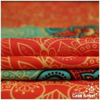 STRECH ESTAMPADO DE MANDALAS MULTICOLOR SERIE FIESTA 150cm