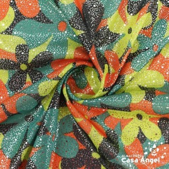 PAN DE ORO SERIE FLOWER POWER ANCHO 150cm