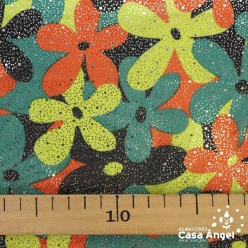PAN DE ORO SERIE FLOWER POWER ANCHO 150cm
