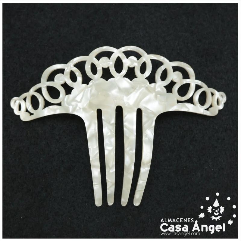 PEINETA FLAMENCA NÁCAR 14X3,5cm