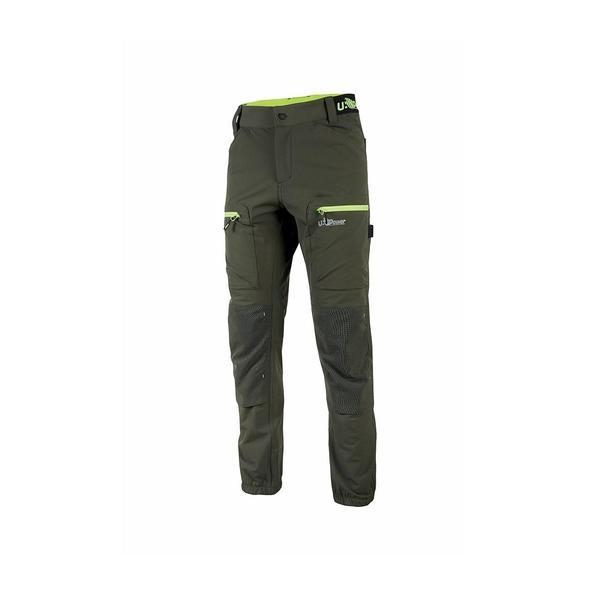 PANTALONES DE TRABAJO DE VERANO MODELO HARMONY U-POWER VERDE OSCURO
