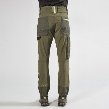 PANTALONES DE TRABAJO DE VERANO MODELO HARMONY U-POWER VERDE OSCURO
