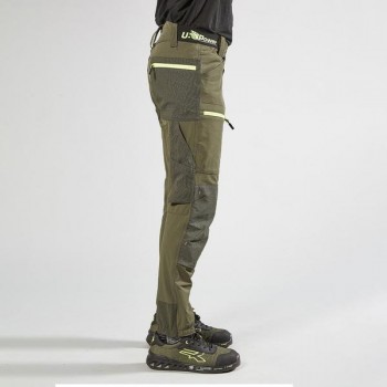 PANTALONES DE TRABAJO DE VERANO MODELO HARMONY U-POWER VERDE OSCURO
