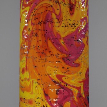 LYCRA MULTICOLOR FOIL SERIE FUEGO NARANJA 150cm